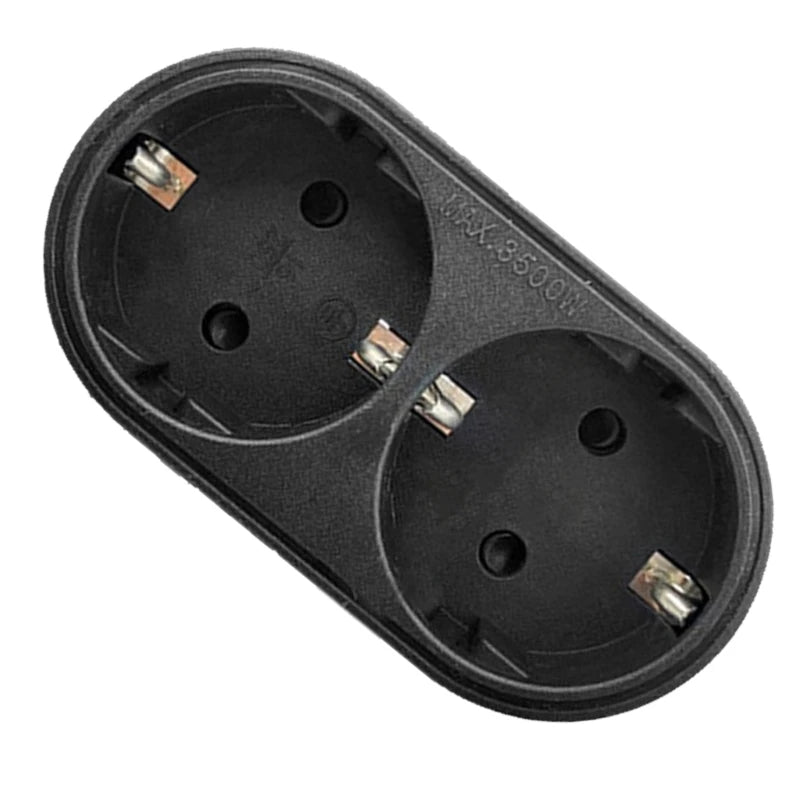 Stylish & Safe 2 in 1 Socket Converter Twin Socket Expansion Plugs