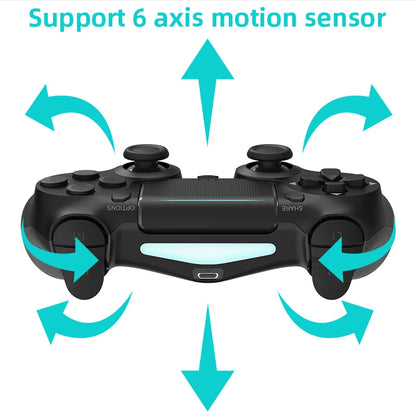 DATA FROG Bluetooth-Compatible Wireless Controller PS4 Slim Pro PC Vibration Motion Sensor Joystick Gaming Gamepad