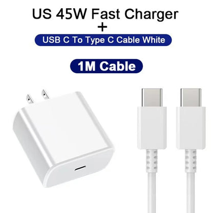 45W USB-C Mobile Phone Charger Plug Fast Charging Plug