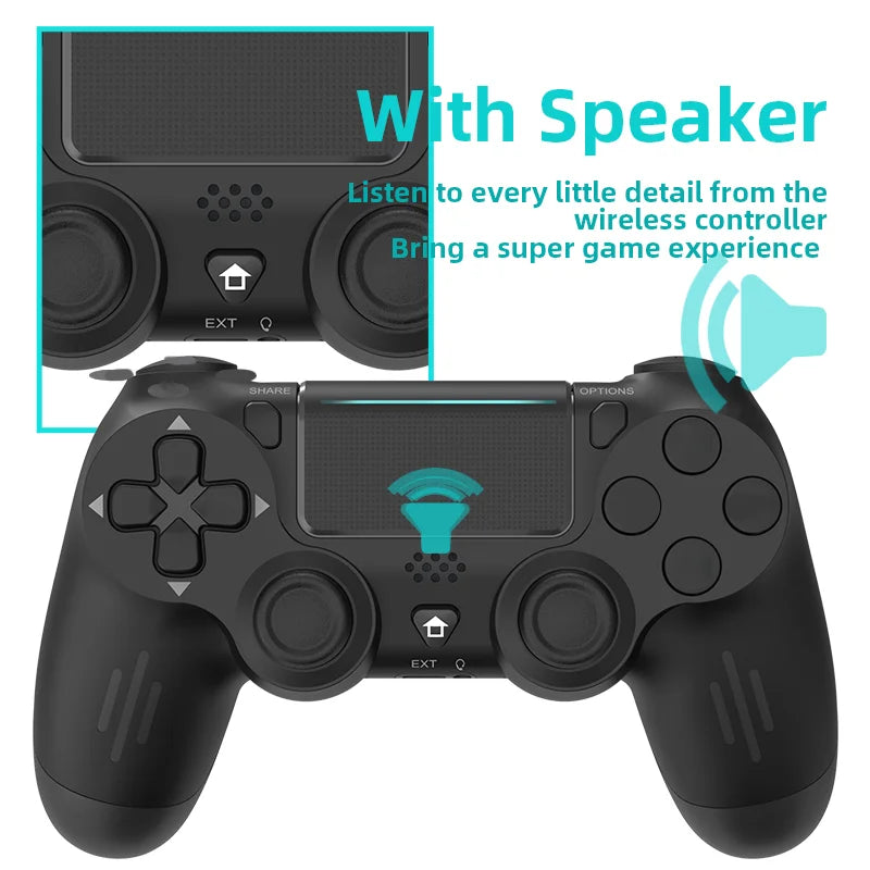 DATA FROG Bluetooth-Compatible Wireless Controller PS4 Slim Pro PC Vibration Motion Sensor Joystick Gaming Gamepad