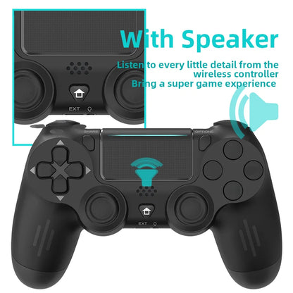 DATA FROG Bluetooth-Compatible Wireless Controller PS4 Slim Pro PC Vibration Motion Sensor Joystick Gaming Gamepad