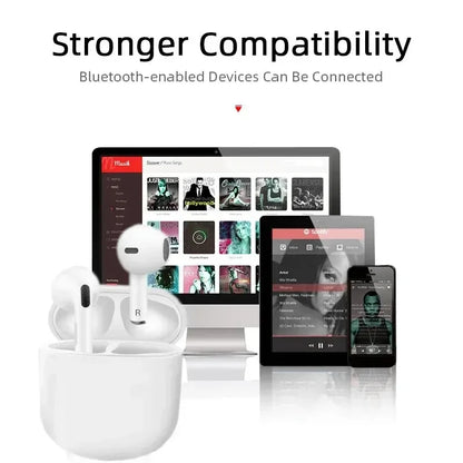 Pro4 TWS Bluetooth Earphone 9D Stereo Wireless Headphone In-Ear Earbud