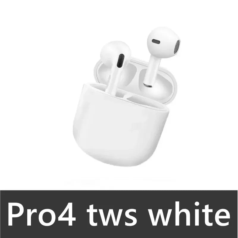 Pro4 TWS Bluetooth Earphone 9D Stereo Wireless Headphone In-Ear Earbud