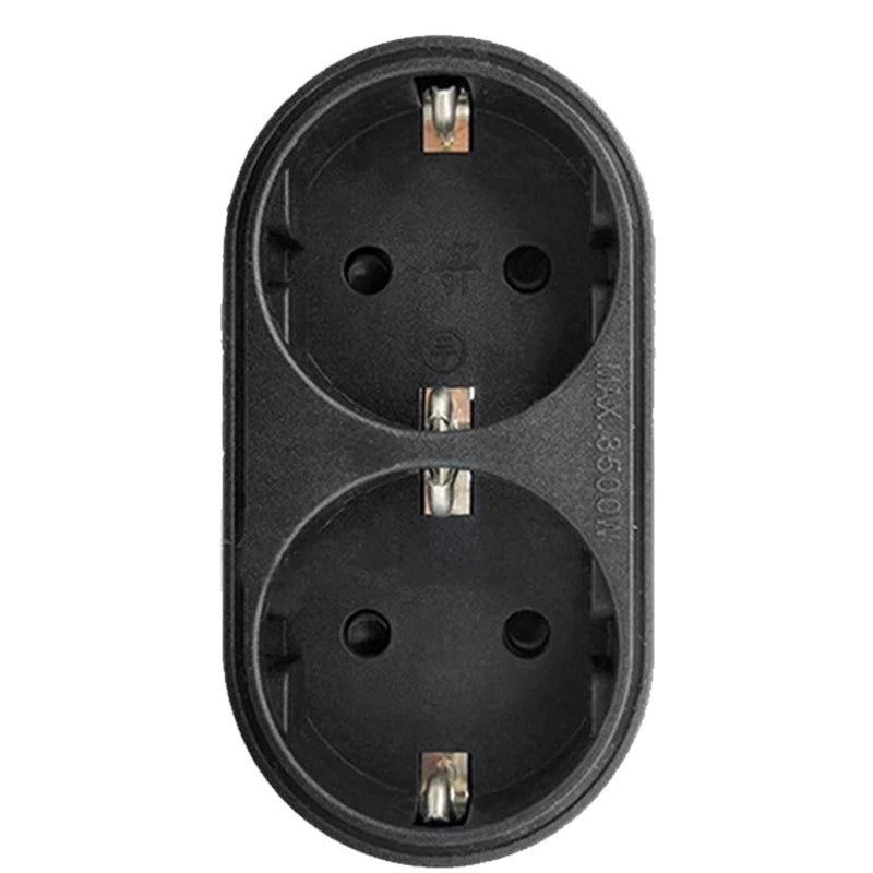 Stylish & Safe 2 in 1 Socket Converter Twin Socket Expansion Plugs